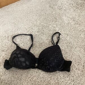 34b black lace push-up bra NWOT